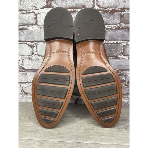 COLE HAAN GRAND. OS Brown Leather Penny Loafers Dress Shoes Men’s Sz 13M US/46EU main image 12